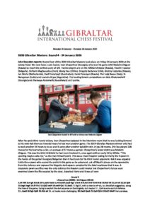 Gibraltar International Chess Festival 2020 - Masters Round 4