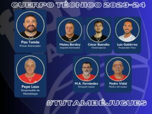 cuerpo técnico del Fibwi Palma para la temporada 2023-24