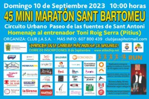 Poster Mini 2023 Sant Bartomeu 2